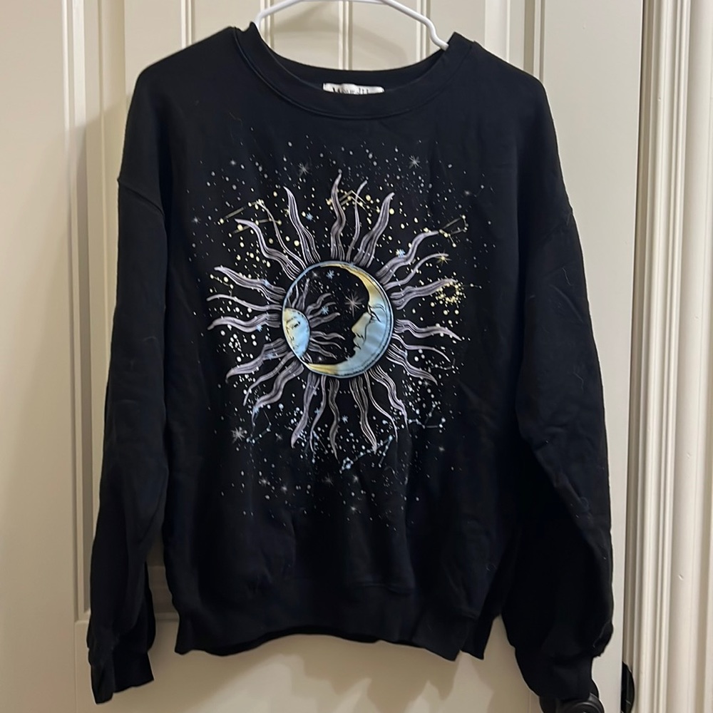 Wound Up Sweater with Sun/Moon